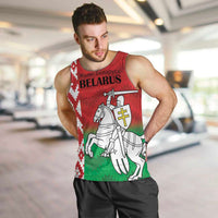 Republic of Belarus Men Tank Top Pahonia Rushnyk Pattern