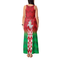 Republic of Belarus Tank Maxi Dress Pahonia Rushnyk Pattern