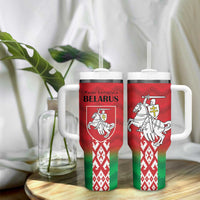 Republic of Belarus Tumbler With Handle Pahonia Rushnyk Pattern