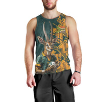 Custom South Africa Rugby Men Tank Top The Springboks Mascot Sporty Version - Wonder Print Shop