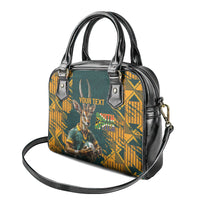 Custom South Africa Rugby Shoulder Handbag The Springboks Mascot Sporty Version
