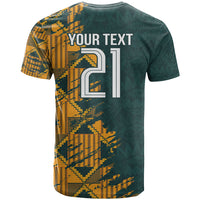 Custom South Africa Rugby T Shirt The Springboks Mascot Sporty Version - Wonder Print Shop