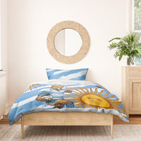 Custom Vamos Argentina Bedding Set The Pumas Rugby Mascot Sporty Version LT9 - Wonder Print Shop