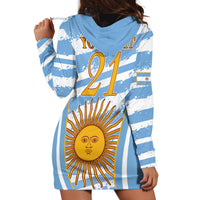 Custom Vamos Argentina Hoodie Dress The Pumas Rugby Mascot Sporty Version - Wonder Print Shop
