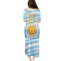 Custom Vamos Argentina Puletasi The Pumas Rugby Mascot Sporty Version - Wonder Print Shop