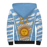 Custom Vamos Argentina Sherpa Hoodie The Pumas Rugby Mascot Sporty Version - Wonder Print Shop
