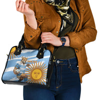 Custom Vamos Argentina Shoulder Handbag The Pumas Rugby Mascot Sporty Version
