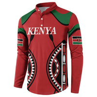 Custom Kenya Rugby Button Sweatshirt Summer Paris 2024 LT9 - Wonder Print Shop