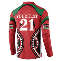 Custom Kenya Rugby Button Sweatshirt Summer Paris 2024 LT9 - Wonder Print Shop