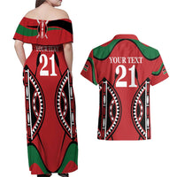 Custom Kenya Rugby Couples Matching Off Shoulder Maxi Dress and Hawaiian Shirt Summer Paris 2024 LT9 - Wonder Print Shop