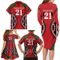 Custom Kenya Rugby Family Matching Long Sleeve Bodycon Dress and Hawaiian Shirt Summer Paris 2024 LT9 - Wonder Print Shop