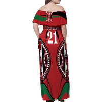 Custom Kenya Rugby Family Matching Off Shoulder Maxi Dress and Hawaiian Shirt Summer Paris 2024 LT9 - Wonder Print Shop