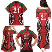 Custom Kenya Rugby Family Matching Puletasi and Hawaiian Shirt Summer Paris 2024 - Wonder Print Shop