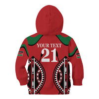 Custom Kenya Rugby Kid Hoodie Summer Paris 2024 - Wonder Print Shop