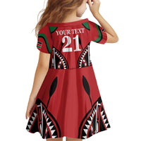 Custom Kenya Rugby Kid Short Sleeve Dress Summer Paris 2024 - Wonder Print Shop