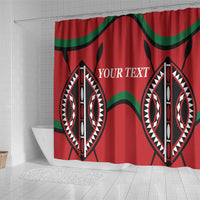 Custom Kenya Rugby Shower Curtain Summer Paris 2024