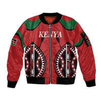 Custom Kenya Rugby Sleeve Zip Bomber Jacket Summer Paris 2024 - Wonder Print Shop