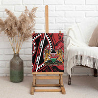 Kenya With African Shield Canvas Wall Art LT9 - Wonder Print Shop