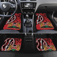 Kenya With African Shield Car Mats LT9 - Wonder Print Shop
