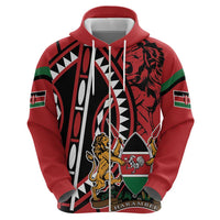 Kenya With African Shield Hoodie - Wonder Print Shop