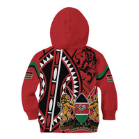 Kenya With African Shield Kid Hoodie - Wonder Print Shop