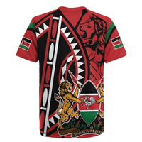 Kenya With African Shield Rugby Jersey - Wonder Print Shop
