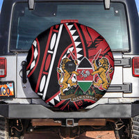 Kenya With African Shield Spare Tire Cover - Wonder Print Shop