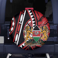 Kenya With African Shield Spare Tire Cover - Wonder Print Shop