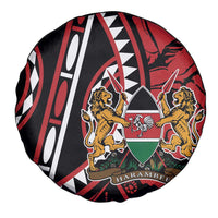Kenya With African Shield Spare Tire Cover - Wonder Print Shop
