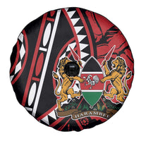Kenya With African Shield Spare Tire Cover - Wonder Print Shop