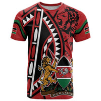 Kenya With African Shield T Shirt - Wonder Print Shop