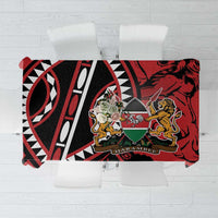 Kenya With African Shield Tablecloth - Wonder Print Shop