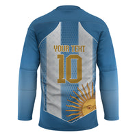 Argentina Campeones del Mundo 2026 Custom Hockey Jersey Albiceleste Fourth Star Retro Style