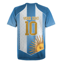 Argentina Campeones del Mundo 2026 Custom Rugby Jersey Albiceleste Fourth Star Retro Style