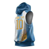 Argentina Campeones del Mundo 2026 Custom Sleeveless Hoodie Albiceleste Fourth Star Retro Style
