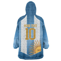 Argentina Campeones del Mundo 2026 Custom Wearable Blanket Hoodie Albiceleste Fourth Star Retro Style