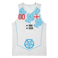 England World Champions 2026 Custom Basketball Jersey Three Lions Second Star Retro Style