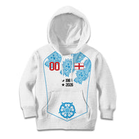 England World Champions 2026 Custom Kid Hoodie Three Lions Second Star Retro Style