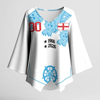 England World Champions 2026 Custom Kimono Sleeve Blouse Three Lions Second Star Retro Style