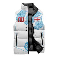 England World Champions 2026 Custom Sleeveless Puffer Jacket Three Lions Second Star Retro Style