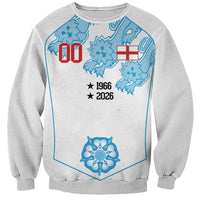 England World Champions 2026 Custom Sweatshirt Three Lions Second Star Retro Style