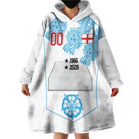 England World Champions 2026 Custom Wearable Blanket Hoodie Three Lions Second Star Retro Style
