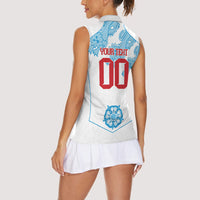 England World Champions 2026 Custom Women Sleeveless Polo Shirt Three Lions Second Star Retro Style