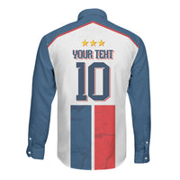 France Champion du Monde 2026 Custom Long Sleeve Button Shirt Allez les Bleus