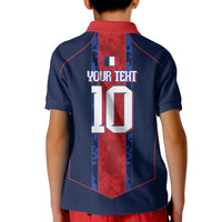 France Champion du Monde 2026 Custom Kid Polo Shirt Les Bleus Third Star Retro Style