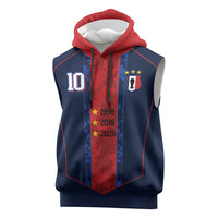 France Champion du Monde 2026 Custom Sleeveless Hoodie Les Bleus Third Star Retro Style