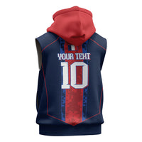 France Champion du Monde 2026 Custom Sleeveless Hoodie Les Bleus Third Star Retro Style