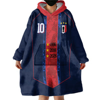 France Champion du Monde 2026 Custom Wearable Blanket Hoodie Les Bleus Third Star Retro Style