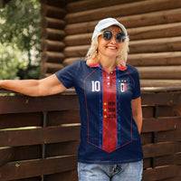 France Champion du Monde 2026 Custom Women Polo Shirt Les Bleus Third Star Retro Style
