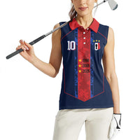 France Champion du Monde 2026 Custom Women Sleeveless Polo Shirt Les Bleus Third Star Retro Style